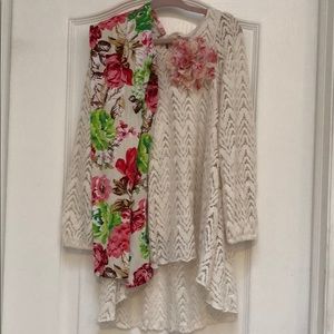 Mia belle 2 pc set leggings and tunic top